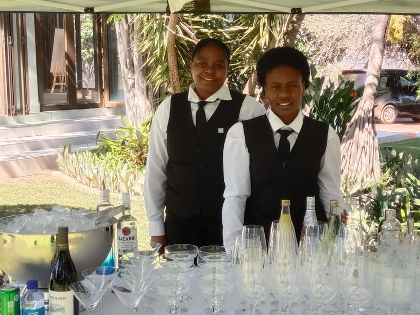 TM Events bar and waitering staff at a function